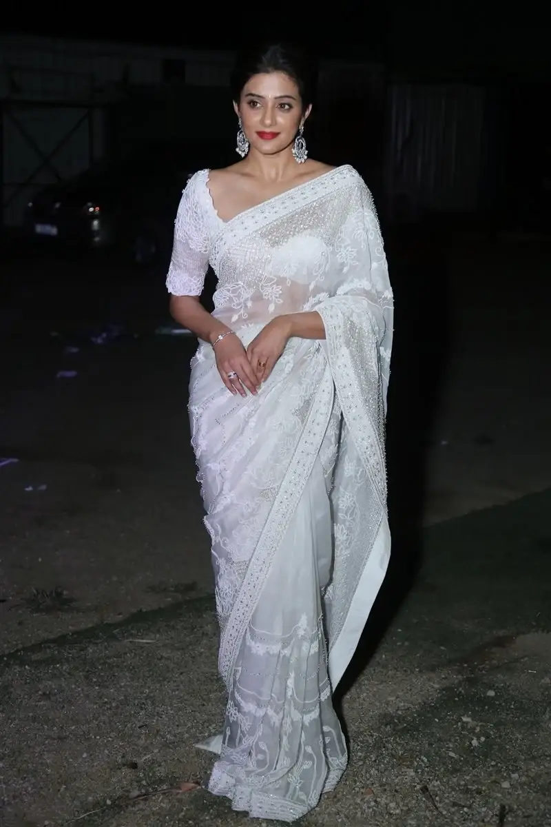 INDIAN ACTRESS PRIYAMANI IN WHITE SAREE AT CUSTODY MOVIE RELEASE EVENT 17